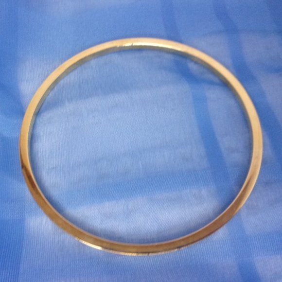 Monet Thin Gold Plated Textured Bangle Bracelet